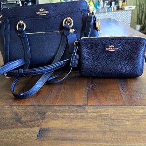 Coach bag with wallet